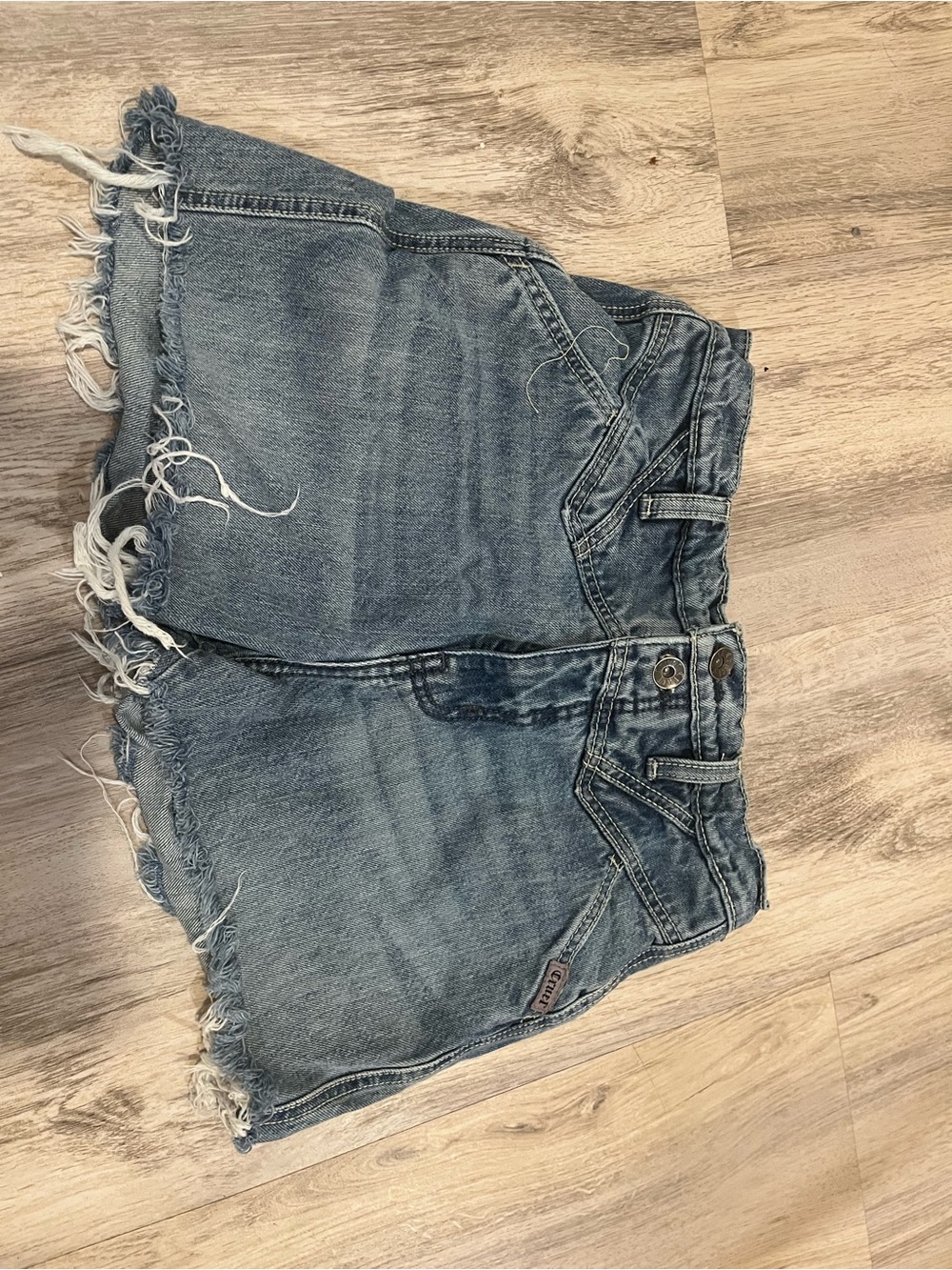 Bareback Denim Cutoff Shorts - Picture 2 of 2